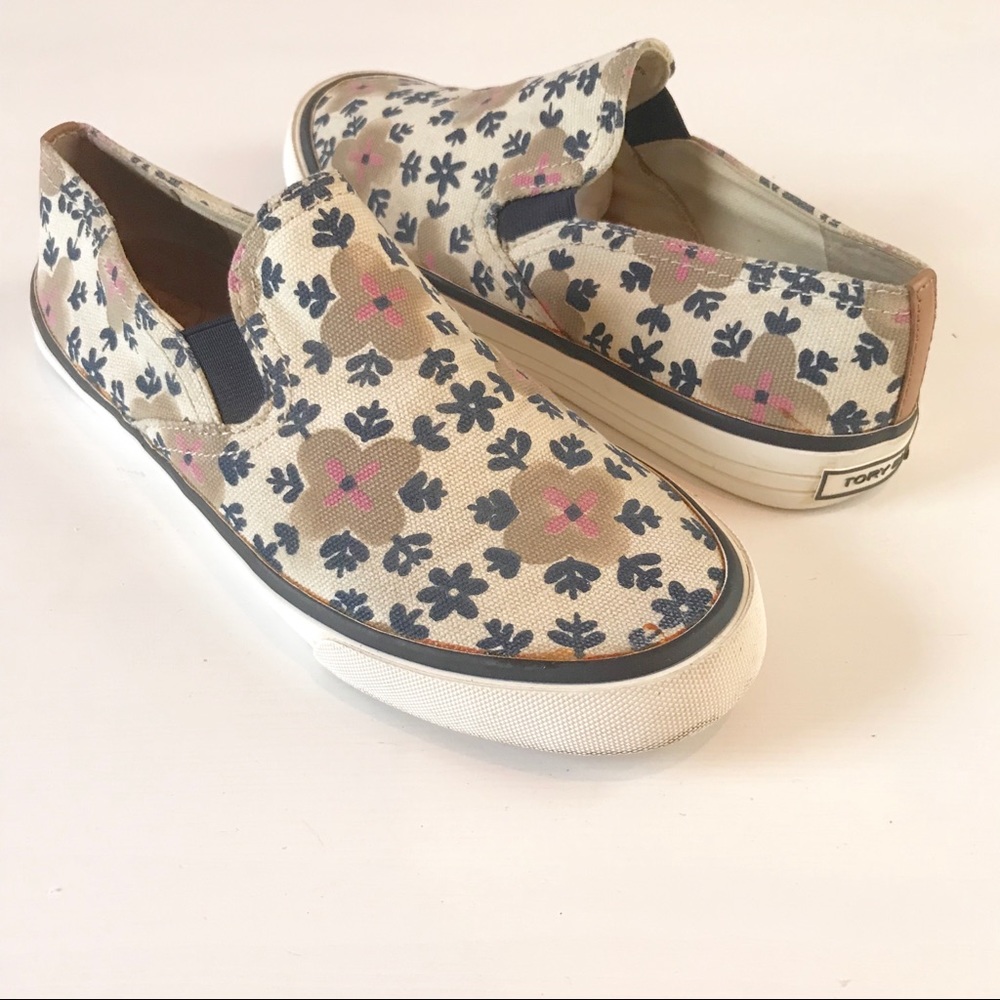 Tory Burch slip on sneaker Miles canvas floral 7